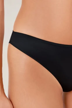 Outlet ETAM Tanga de microfibra NEGRO