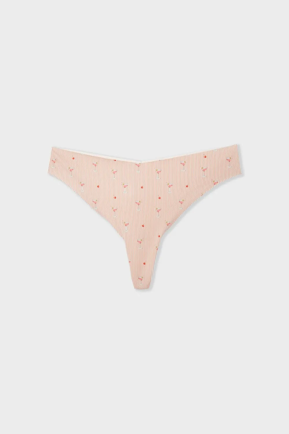 Hot ETAM Tanga de microfibra sin costuras con motivos BLUSH