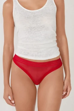 Hot ETAM Tanga de tul BERMELLÓN