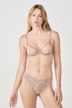 ETAM Tanga de tul ESTAMPADO FONDO ROSA