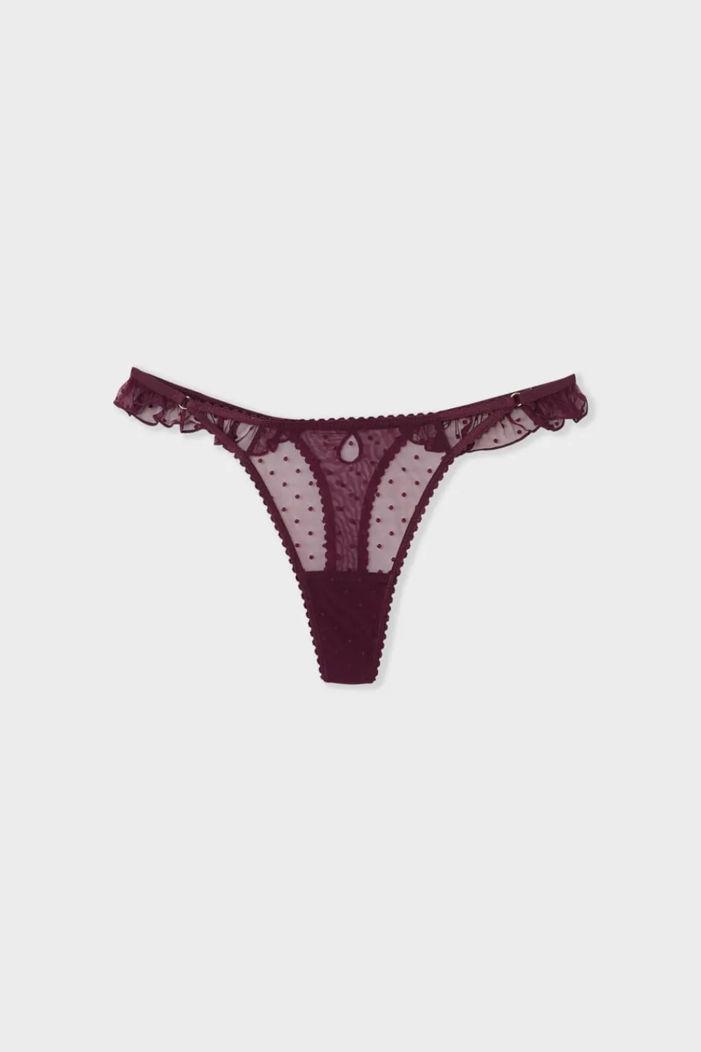 ETAM Tanga de tul MORADO