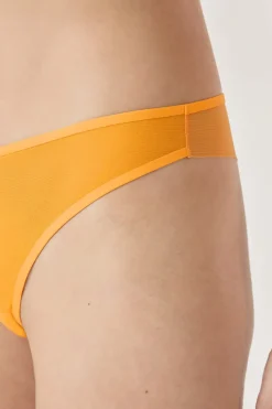 Best ETAM Tanga de tul AMARILLO SOL