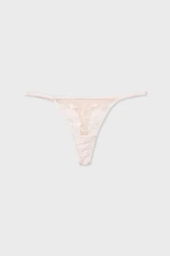 Sale ETAM Tanga de tul bordado PERLA