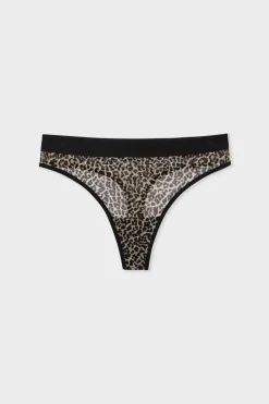 Discount ETAM Tanga de tul x Lemonade Dolls NOIR