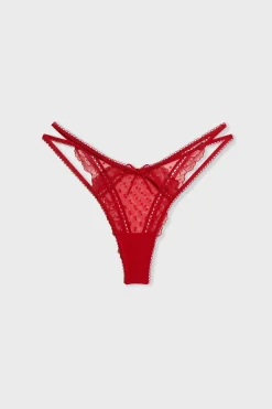 Online ETAM Tanga de tul y encaje CARDINAL