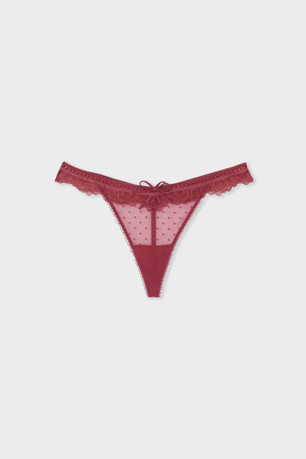 New ETAM Tanga de tul y encaje GRENADINE
