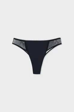 Best ETAM Tanga menstrual - Flujo ligero NEGRO