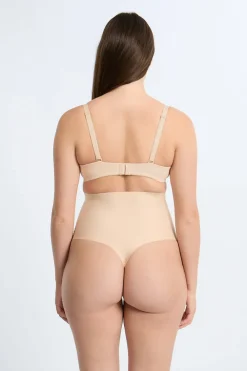 Sale ETAM Tanga moldeador - fuerte sujeción BEIGE