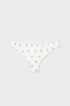 Online ETAM Tanga satinado estampado ESTAMPADO FONDO BLANCO