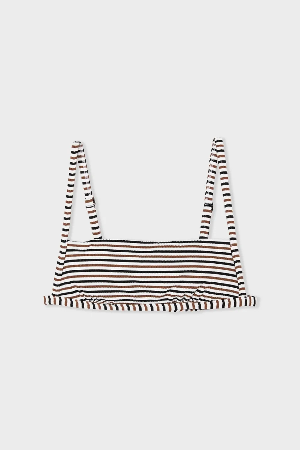 Best ETAM Top bikini a rayas con lazada MULTICOLOR