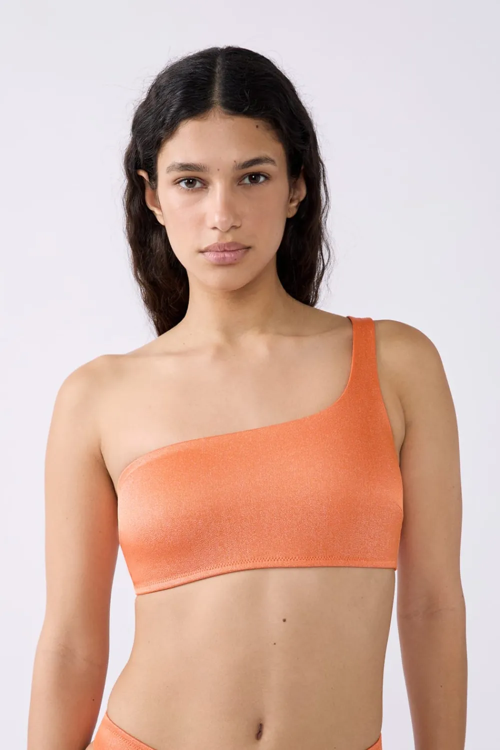 Hot ETAM Top bikini asimétrico NARANJA