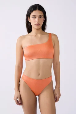 Hot ETAM Top bikini asimétrico NARANJA