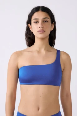 Online ETAM Top bikini asimétrico AZUL NOCHE