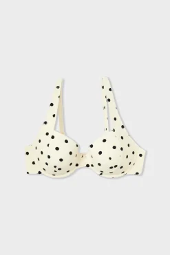 Sale ETAM Top bikini balconet de lunares ESTAMPADO