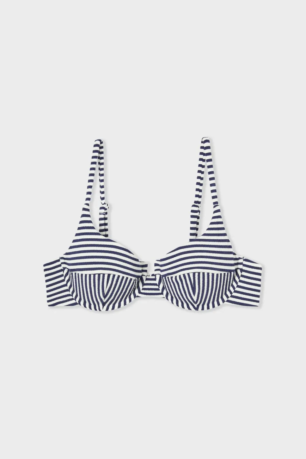 Sale ETAM Top bikini balconnet de rayas MARINO