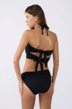 Outlet ETAM Top bikini bandeu tirantes desmontable NEGRO