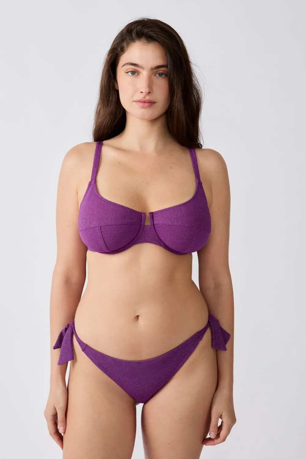 Sale ETAM Top bikini con aros MORADO