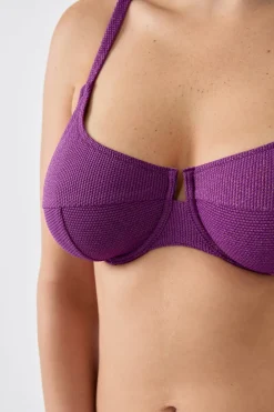 Sale ETAM Top bikini con aros MORADO