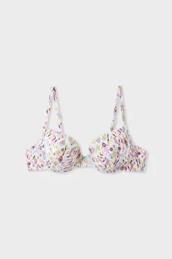 ETAM Top bikini push-up estampado MULTICOLOR