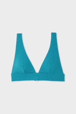 Discount ETAM Top bikini triangular VERDE