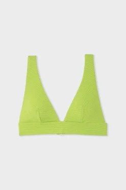 Clearance ETAM Top bikini triangular VERDE