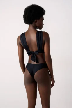Clearance ETAM Top bikini triangular NEGRO