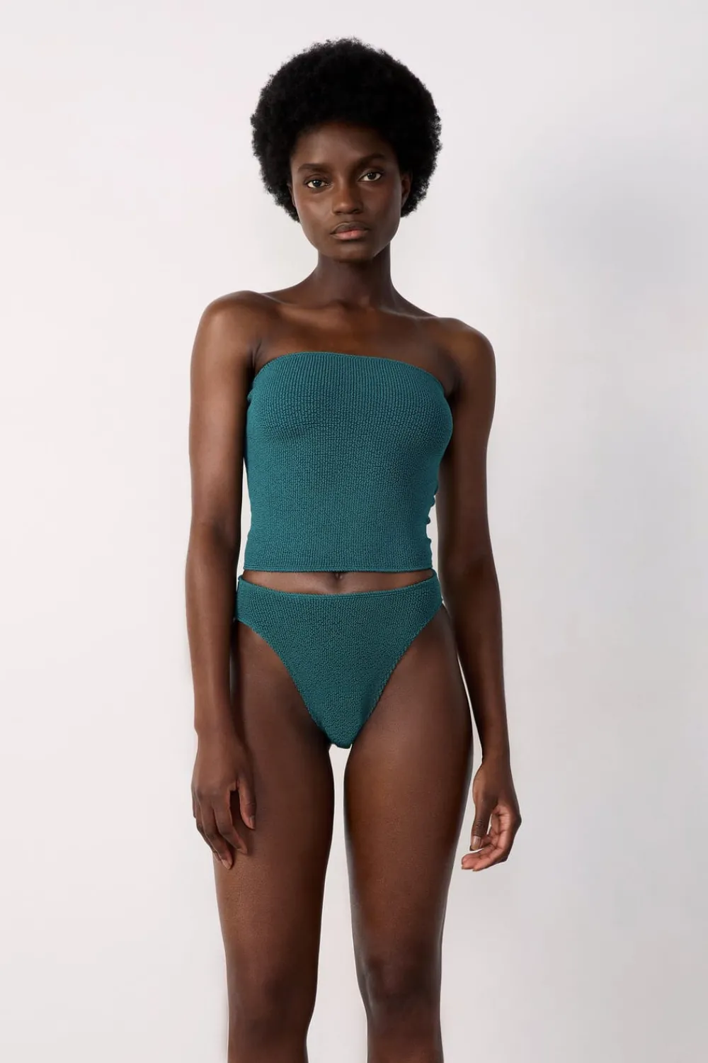 Clearance ETAM Top bikini triangular VERDE