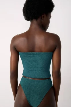Clearance ETAM Top bikini triangular VERDE