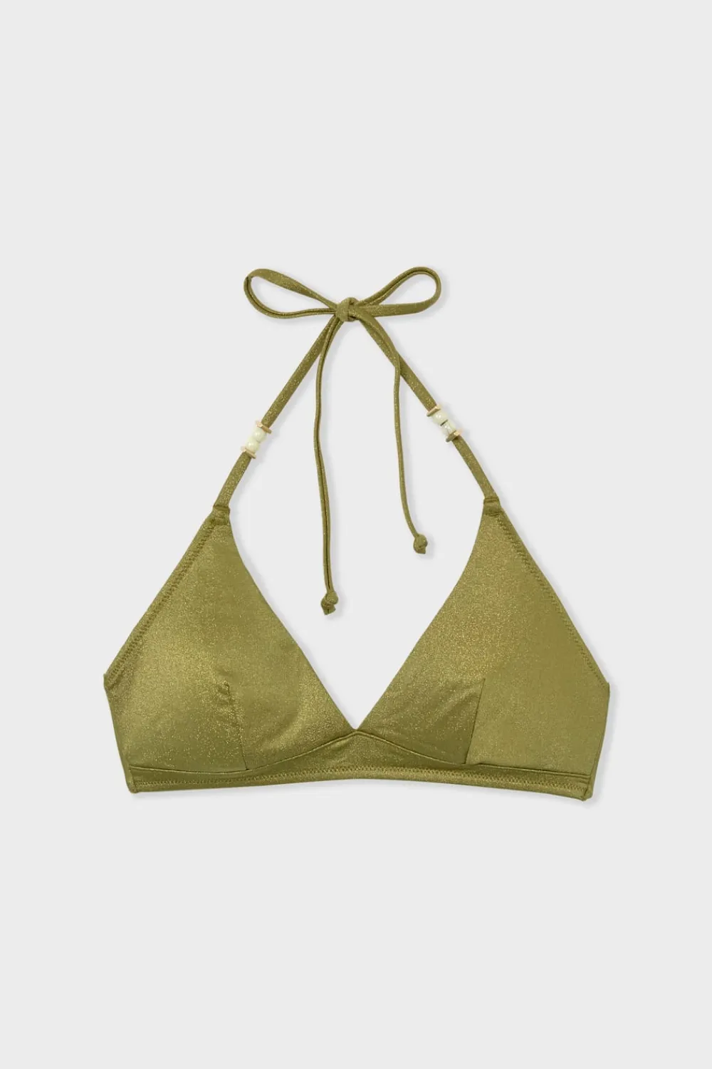 Outlet ETAM Top bikini triangular brillante ANIS