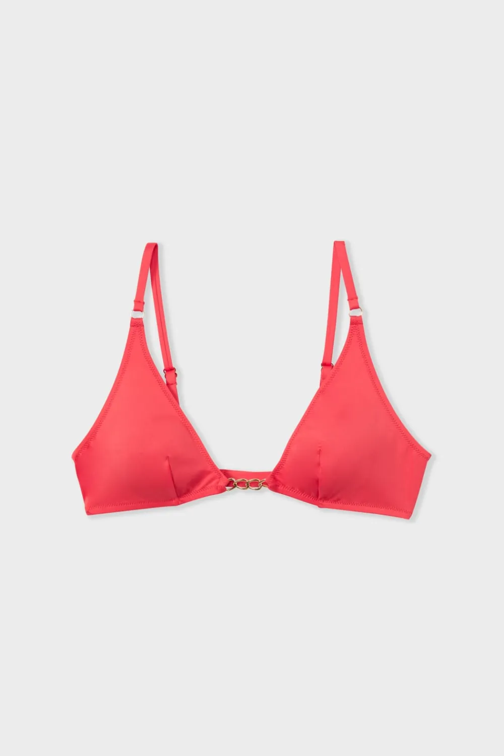 Online ETAM Top bikini triangular con detalle de joya CORAL