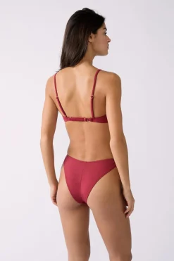Clearance ETAM Top bikini triangular detalles joya MARR&Oacute;N