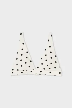 Discount ETAM Top bikini triangular detalle de lunares ESTAMPADO
