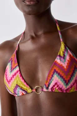 Online ETAM Top bikini triangular ESTAMPADO