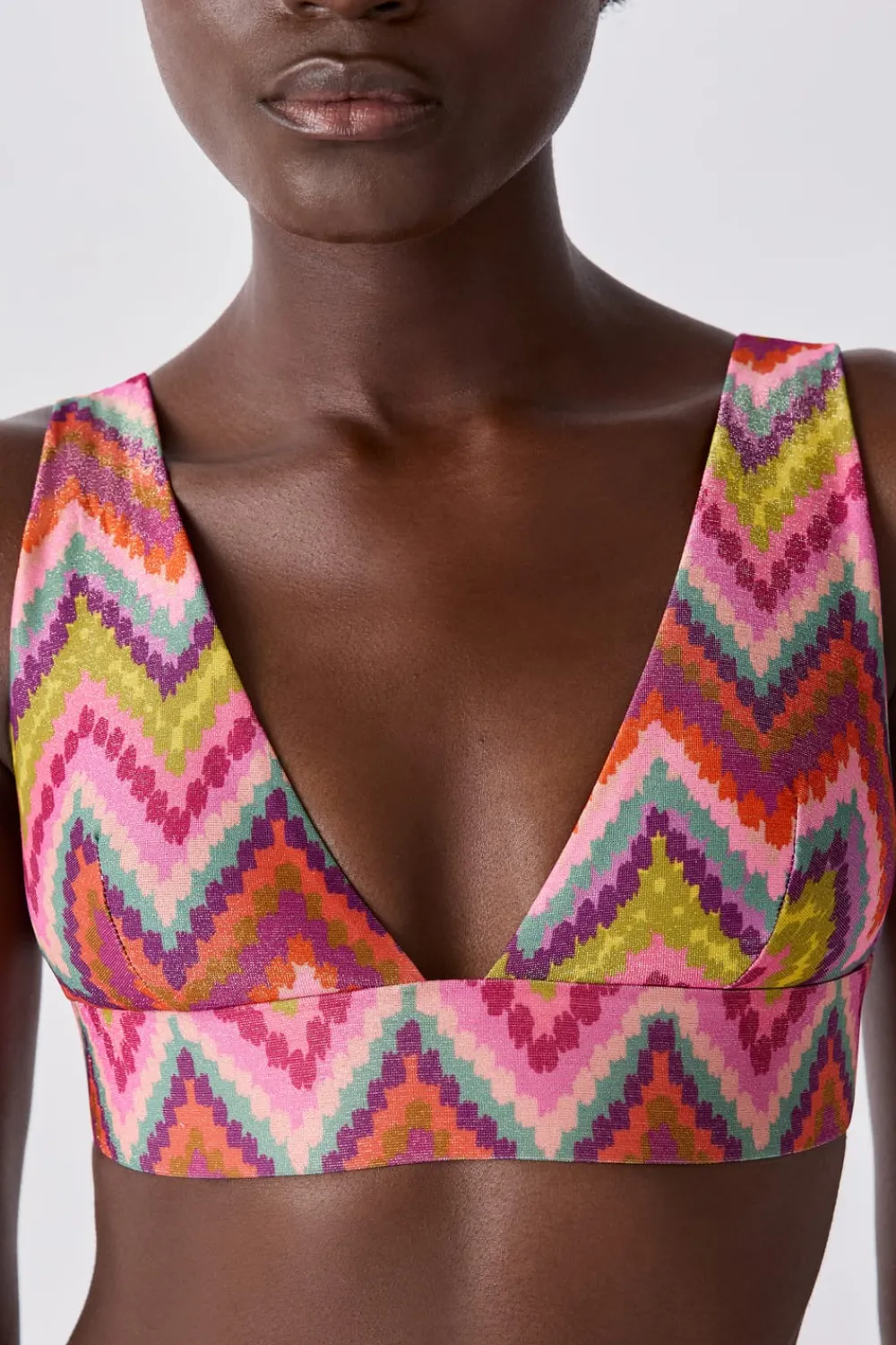 Hot ETAM Top bikini triangular ESTAMPADO