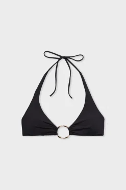 Best ETAM Top bikini triángulo con detalle de anillas La modelo mide 1m75 y viste S