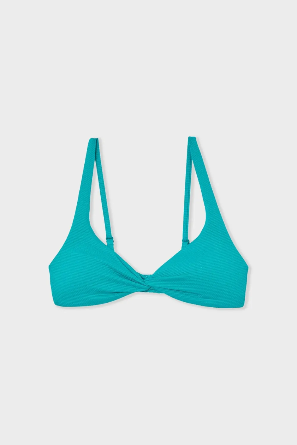 Discount ETAM Top de bikini tipo bralette AZUL VERDOSO