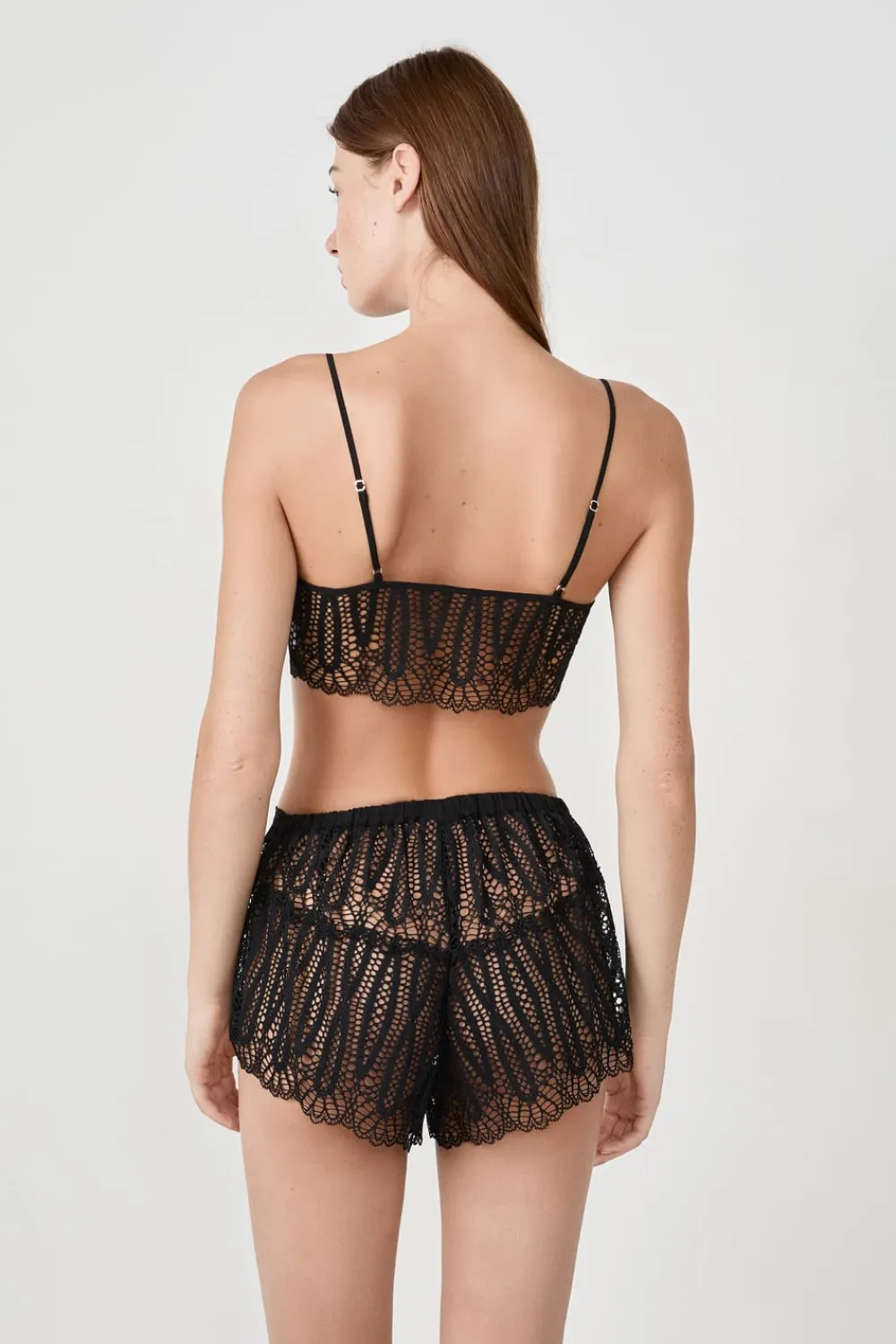 Clearance ETAM Top de encaje NEGRO