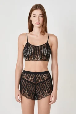 Clearance ETAM Top de encaje NEGRO