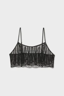 Clearance ETAM Top de encaje NEGRO