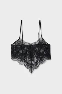 Best ETAM Top de encaje NEGRO