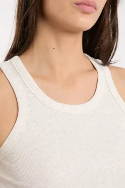Hot ETAM Top de pijama de cuello redondo con algodón BEIGE