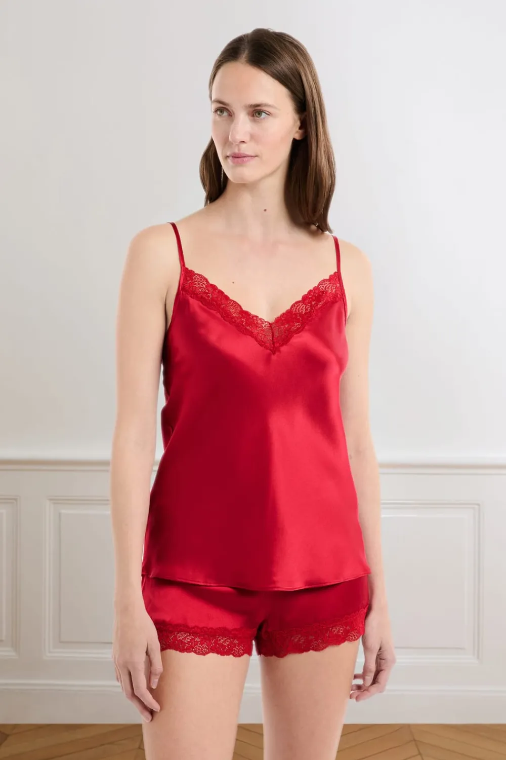 Outlet ETAM Top de seda CARDINAL