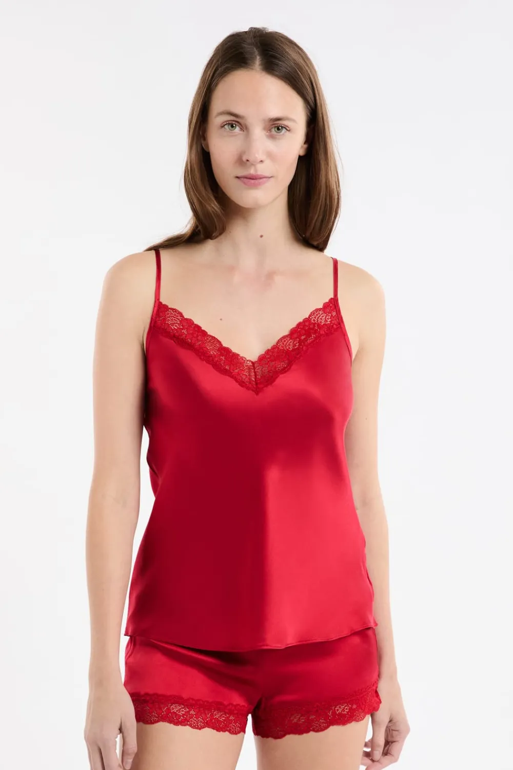 Outlet ETAM Top de seda CARDINAL