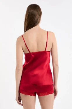 Outlet ETAM Top de seda CARDINAL