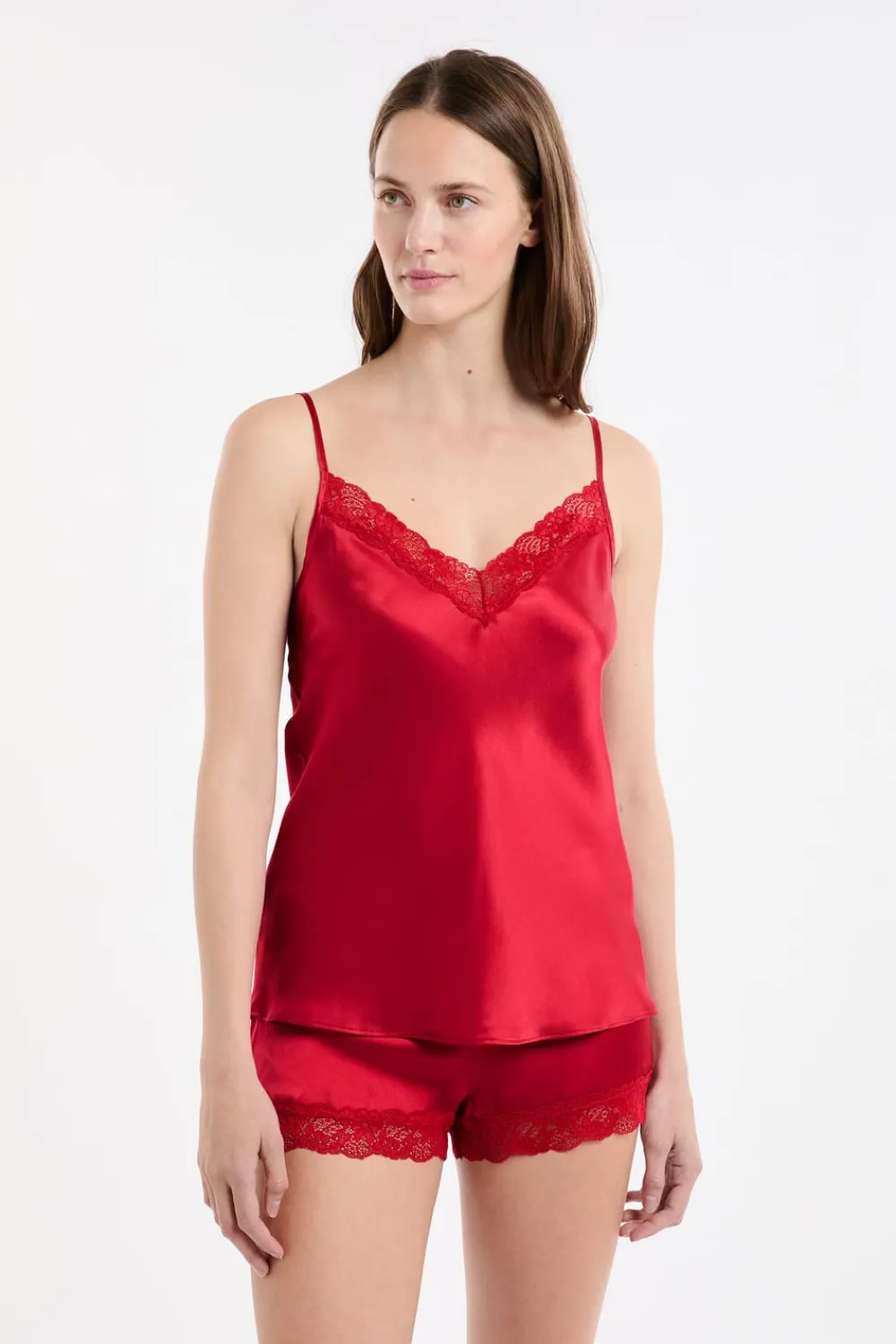 Outlet ETAM Top de seda CARDINAL
