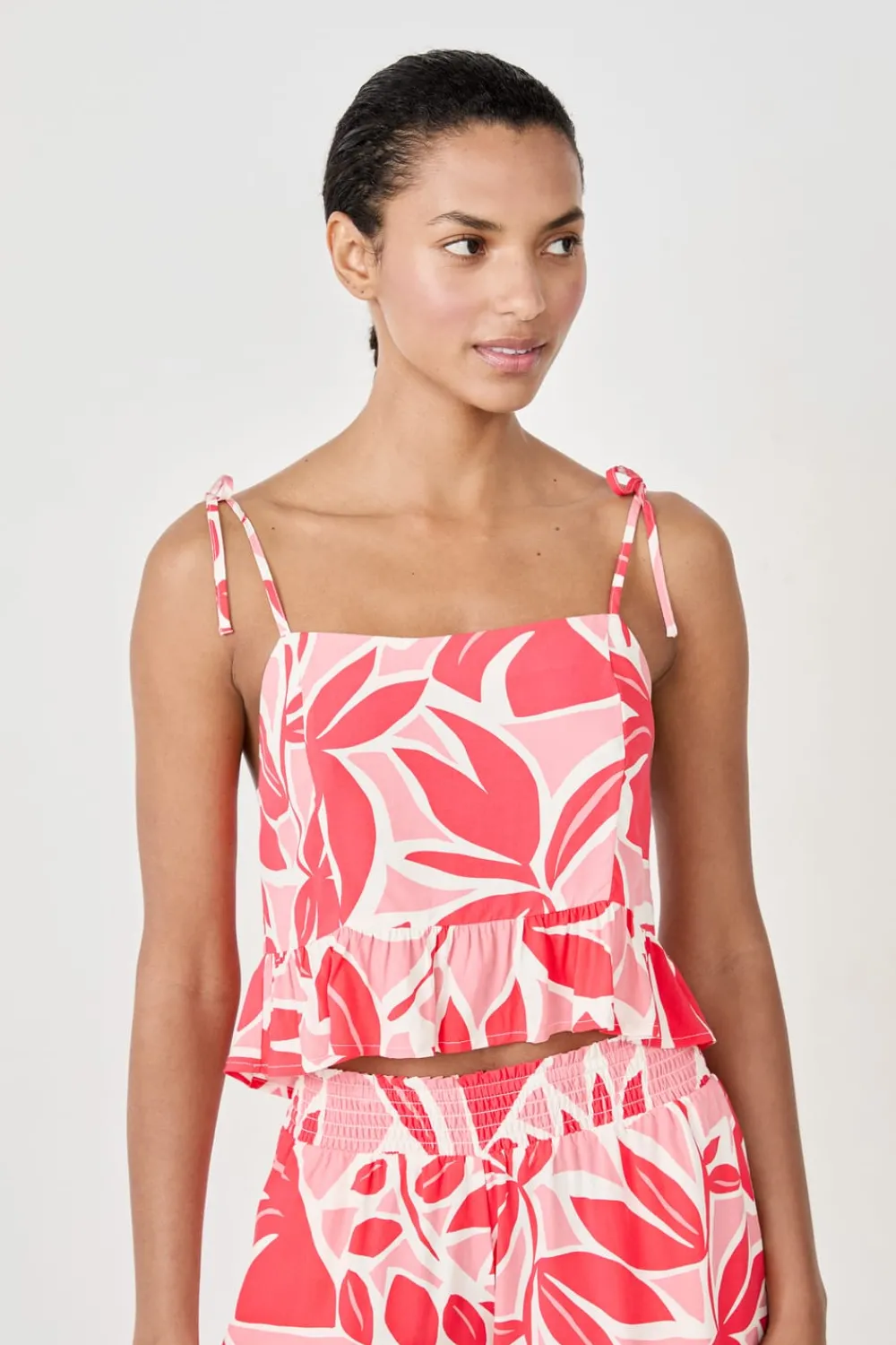 Hot ETAM Top estampado ROJO