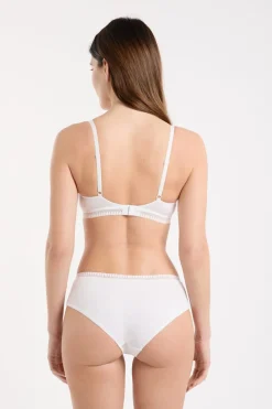 Discount ETAM Triángulo sin aros, almohadillas de algodón extraíbles BLANCO