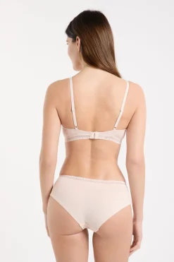 Clearance ETAM Triángulo sin aros, almohadillas de algodón extraíbles ROSA P&Aacute;LIDO