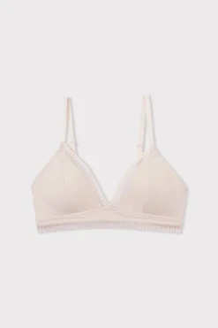 Clearance ETAM Triángulo sin aros, almohadillas de algodón extraíbles ROSA PÁLIDO