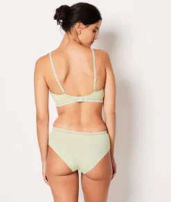 Outlet ETAM Triángulo sin aros de algodón ARCILLA